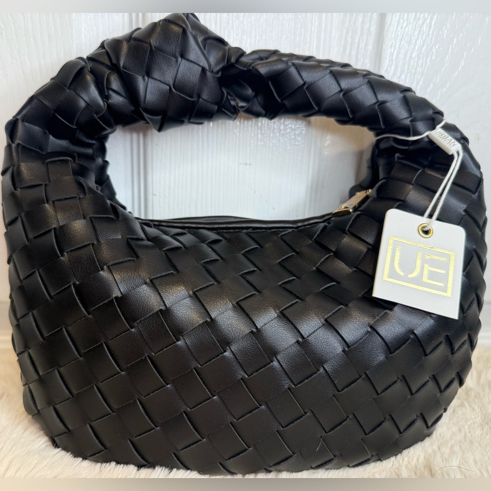 URBAN EXPRESSIONS WOVEN KNOT HOBO VEGAN PURSE HANDBAG